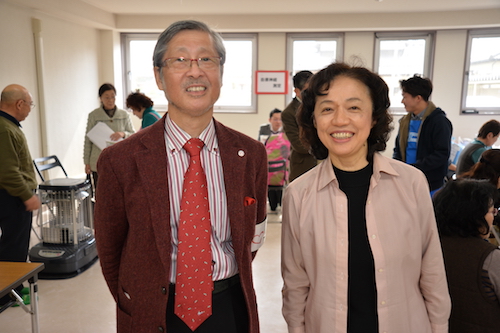 中央大学教授で東京大学名誉教授の石川幹子先生と大橋のツーショット